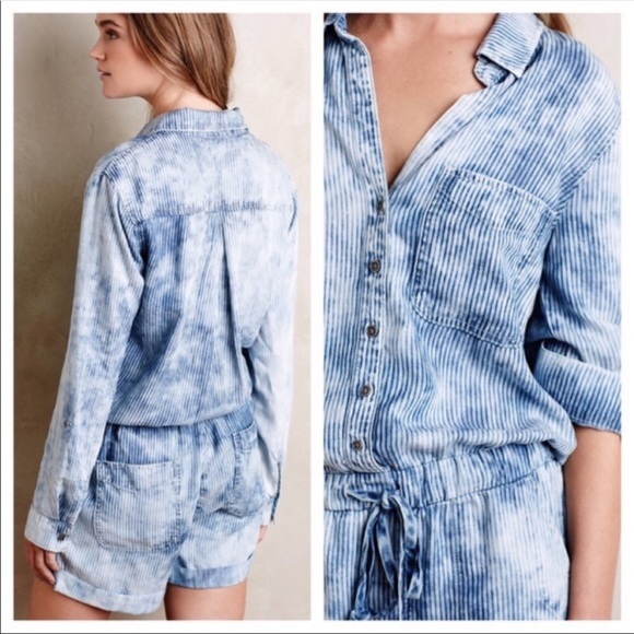 Anthropologie Cloth & Stone Piper Romper - Picture 2 of 8